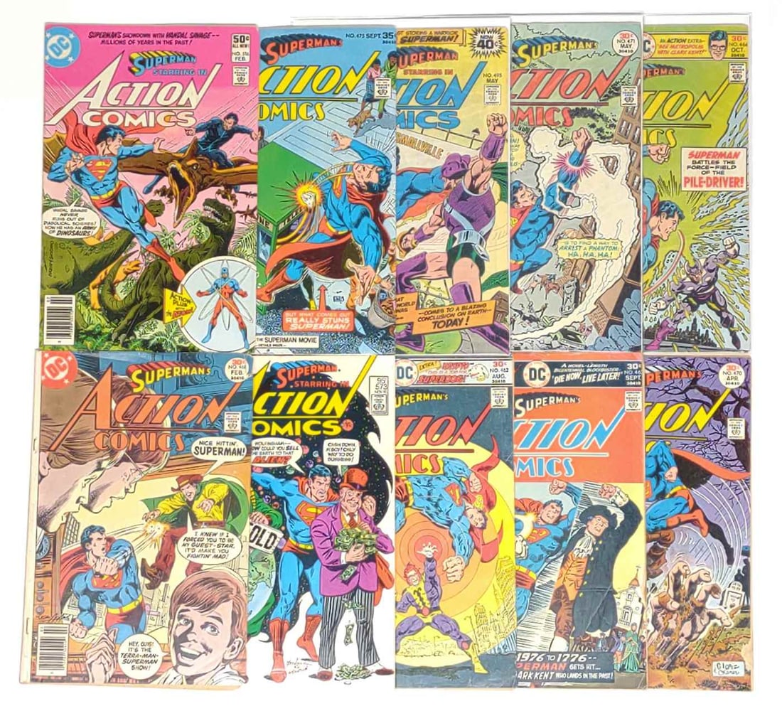 (10) DC Action Comics Superman Comic Books (1 of 11)