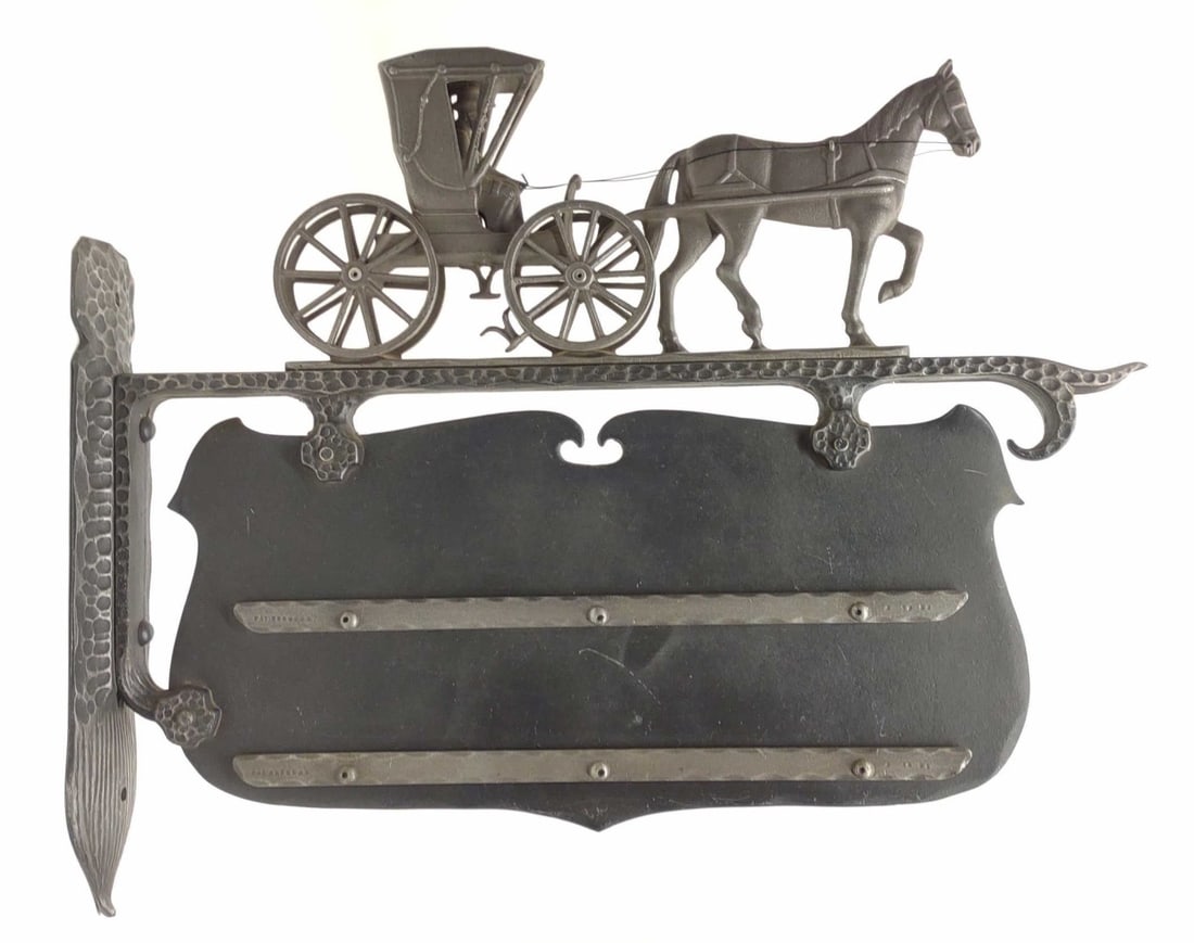 Metal Horse & Buggy Address Plate Sign (1 of 12)