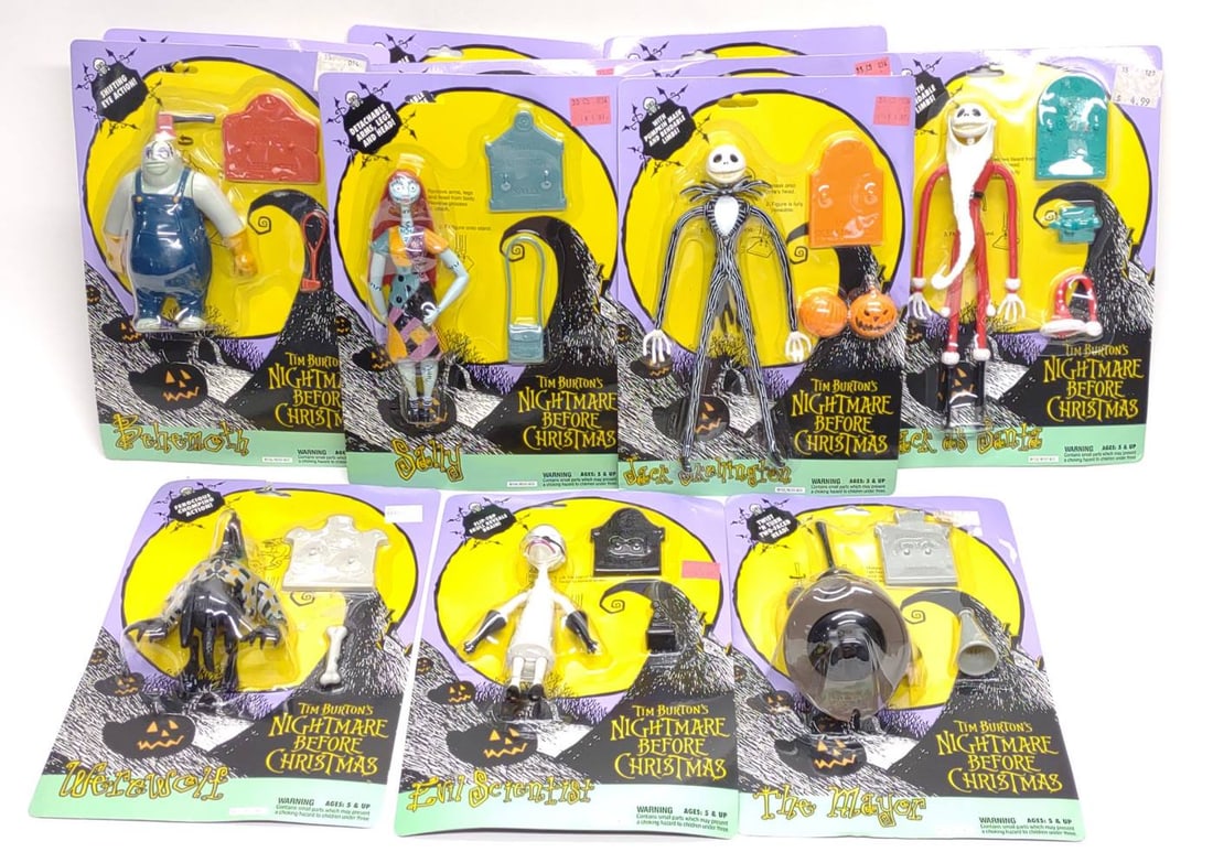 12 1993 Nightmare Before Christmas Action Figures (1 of 5)