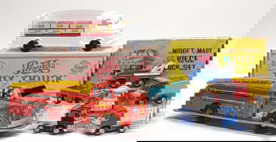 (8) Vintage Louis Marx Toy Trucks