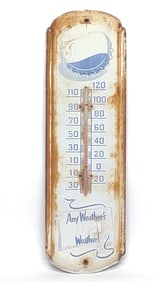Pepsi-Cola Tin Advertising Thermometer Sign