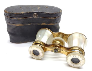 French Lemaire Paris Mother Of Pearl Opera Glasses