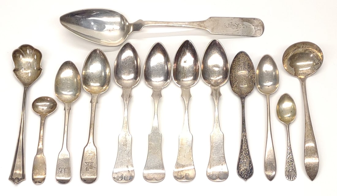 13 Coin & Sterling Silver Spoons (Henry Harland) (1 of 11)