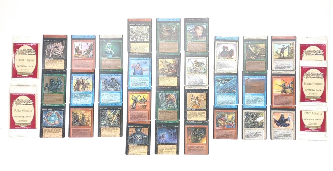 (30) Miscut Sequential MTG Fallen Empires Cards - 2