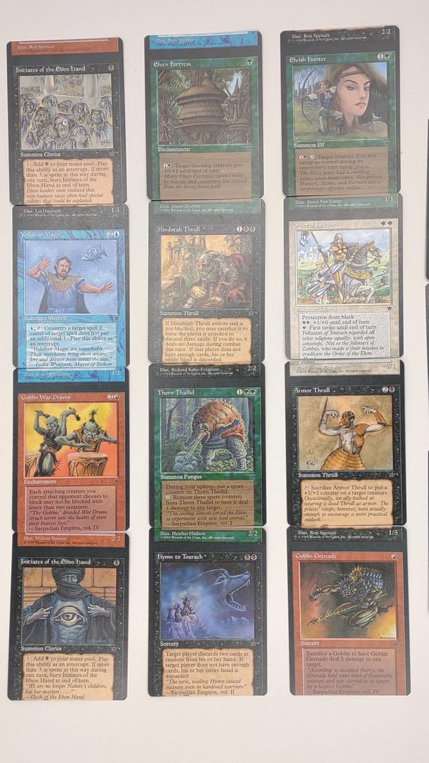 (30) Miscut Sequential MTG Fallen Empires Cards - 4