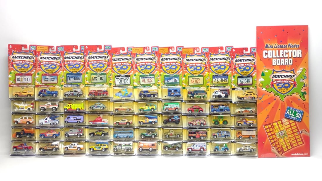 Complete Matchbox Across America 50th Birthday Set (1 of 14)