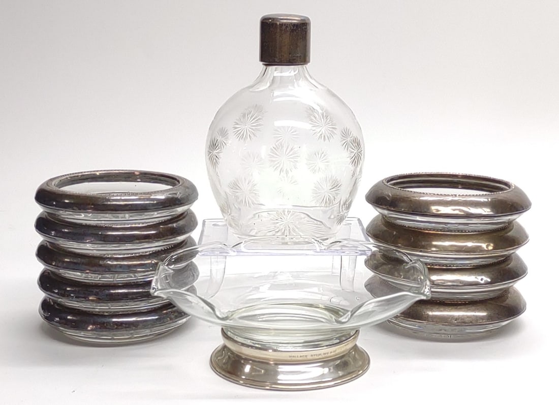 1880 Thomas Johnson II Sterling Perfume & Coasters (1 of 12)