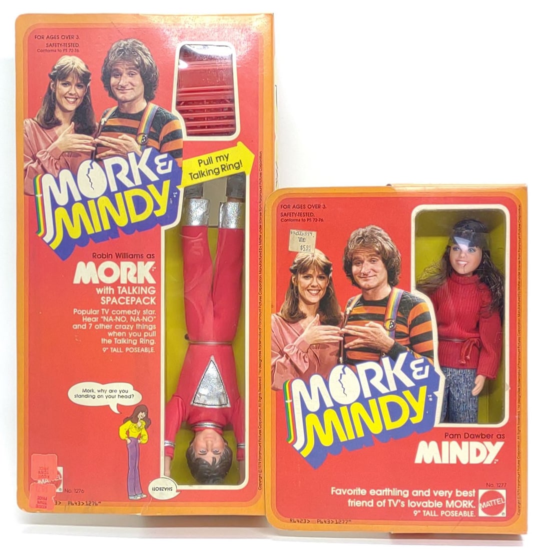 2 1979 Mattel Mork & Mindy Action Figures in Box (1 of 11)