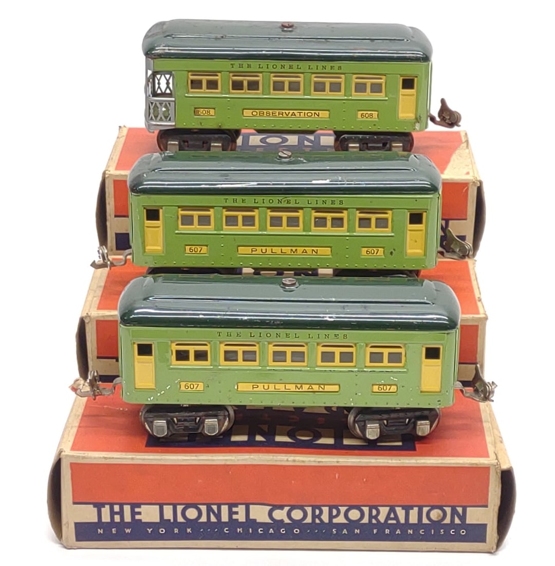 3 Pre-War Lionel Pullman Passenger Cars w/ Boxes (1 of 11)