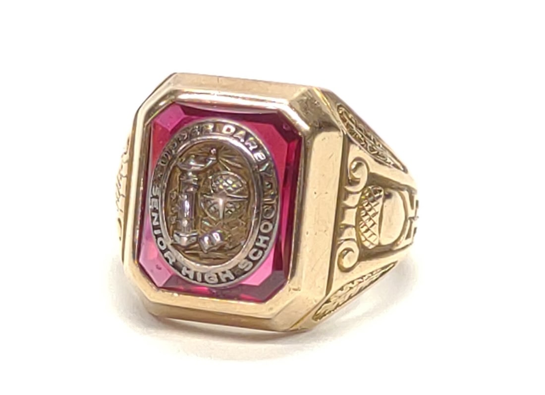 1955 10K Gold Upper Darby Class Ring (sz 6.5) (1 of 10)