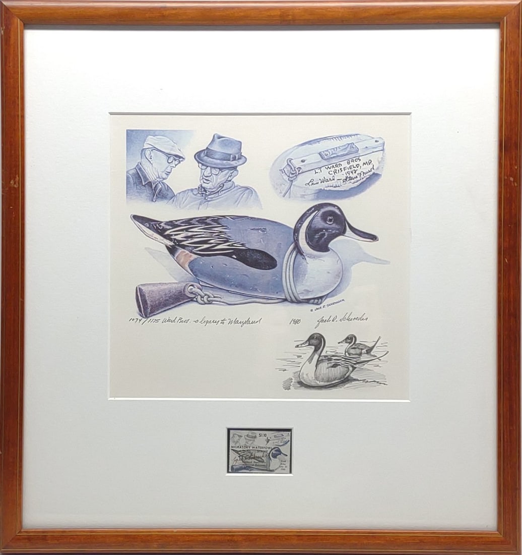 Schroeder Signed Ward Bros Legacy Duck Stamp Art (1 of 8)