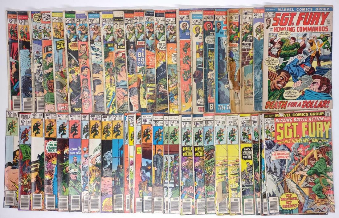 (51) Sgt Fury #66-162 Marvel Comic Books (1 of 8)