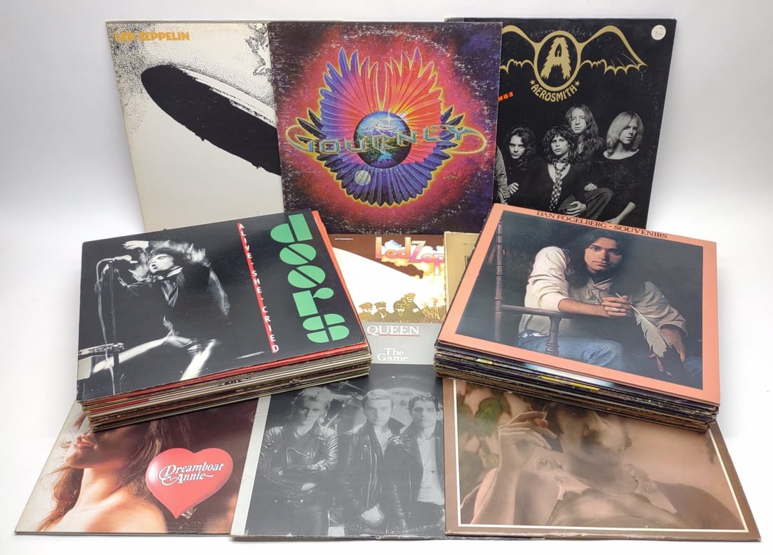 35 Original Classic Rock Vinyl Record Albums (1 of 6)