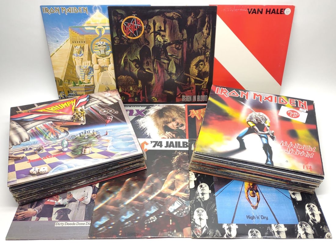 (47) 1980s Hard Rock & Metal Vinyl Record Albums (1 of 8)