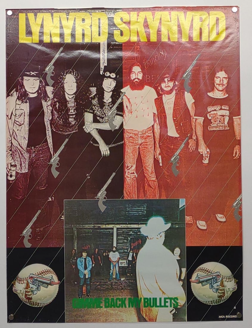 Lynyrd Skynyrd Gimme Back My Bullets Poster 24x18" (1 of 8)