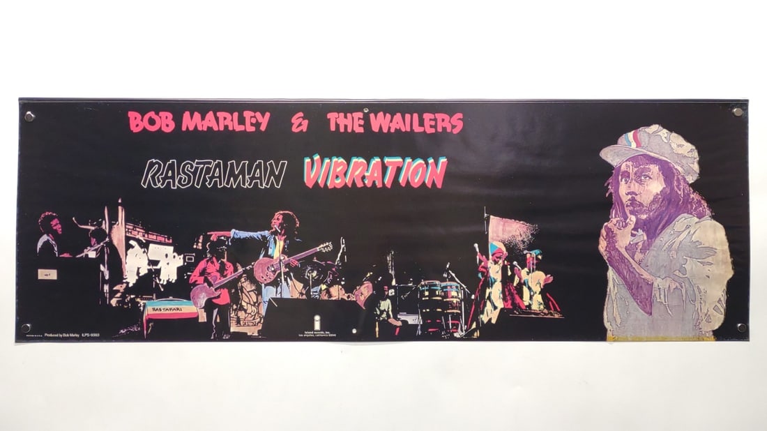 Bob Marley Rastaman Vibration Promo Poster 36x12" (1 of 8)