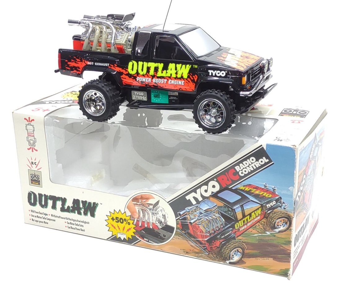 1992 Tyco R/C Outlaw Power Boost Toy Truck In Box (1 of 13)