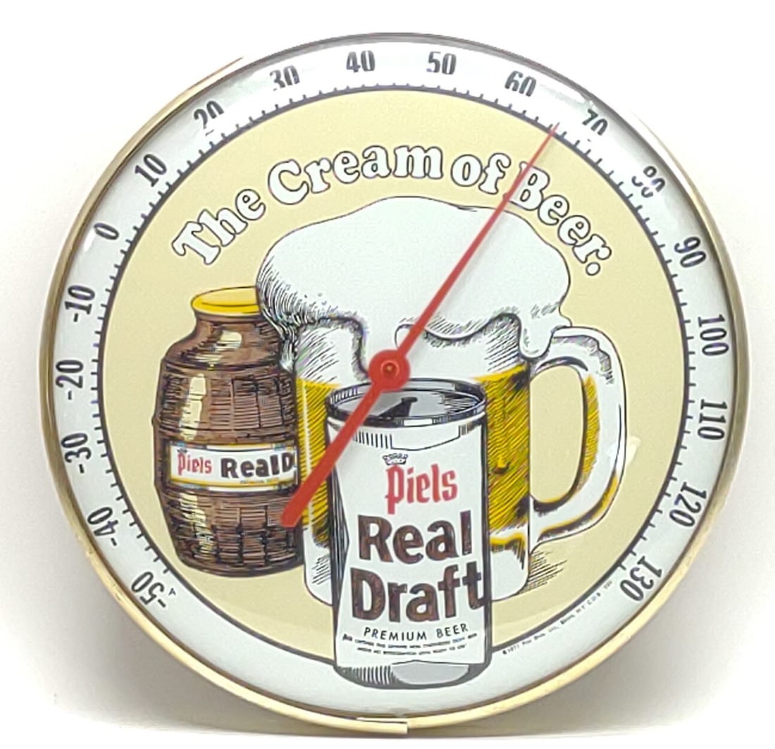 1971 Piels Real Draft Beer Advertising Thermometer (1 of 5)