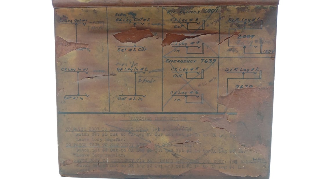 Antique Telephone Switchboard / Patch Box - 5