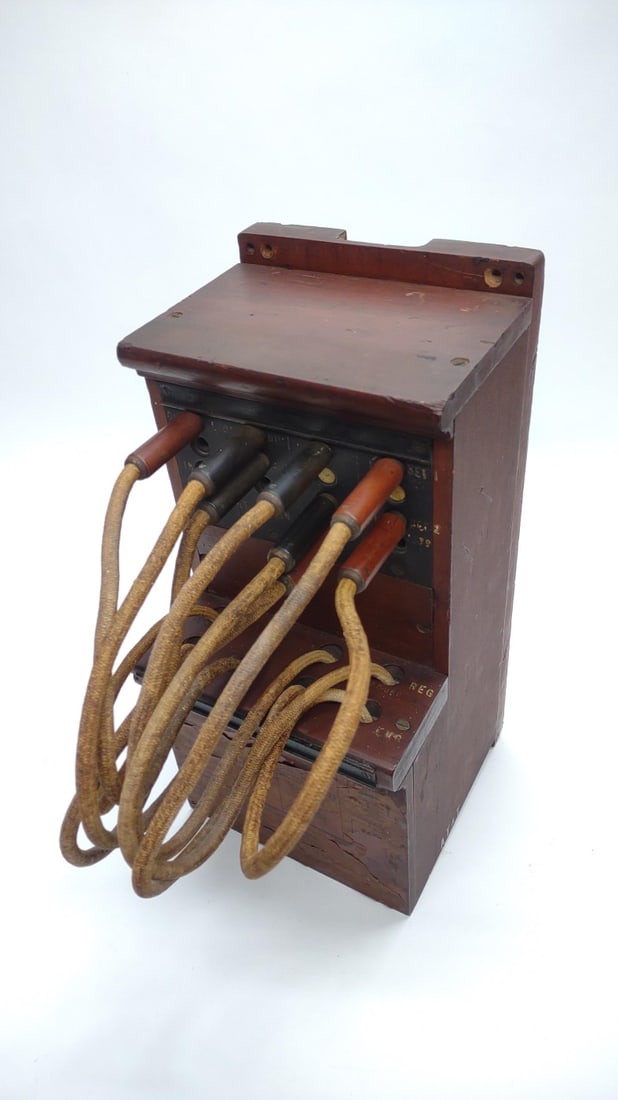 Antique Telephone Switchboard / Patch Box - 8