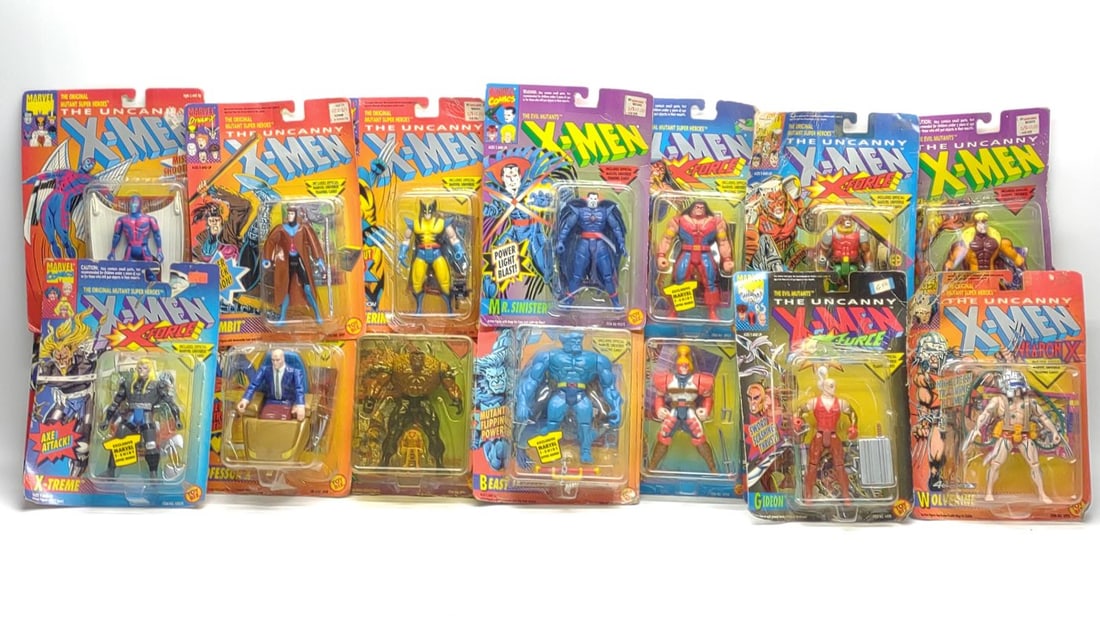 (14) 1990s Marvel Uncanny X-Men Action Figures (1 of 9)