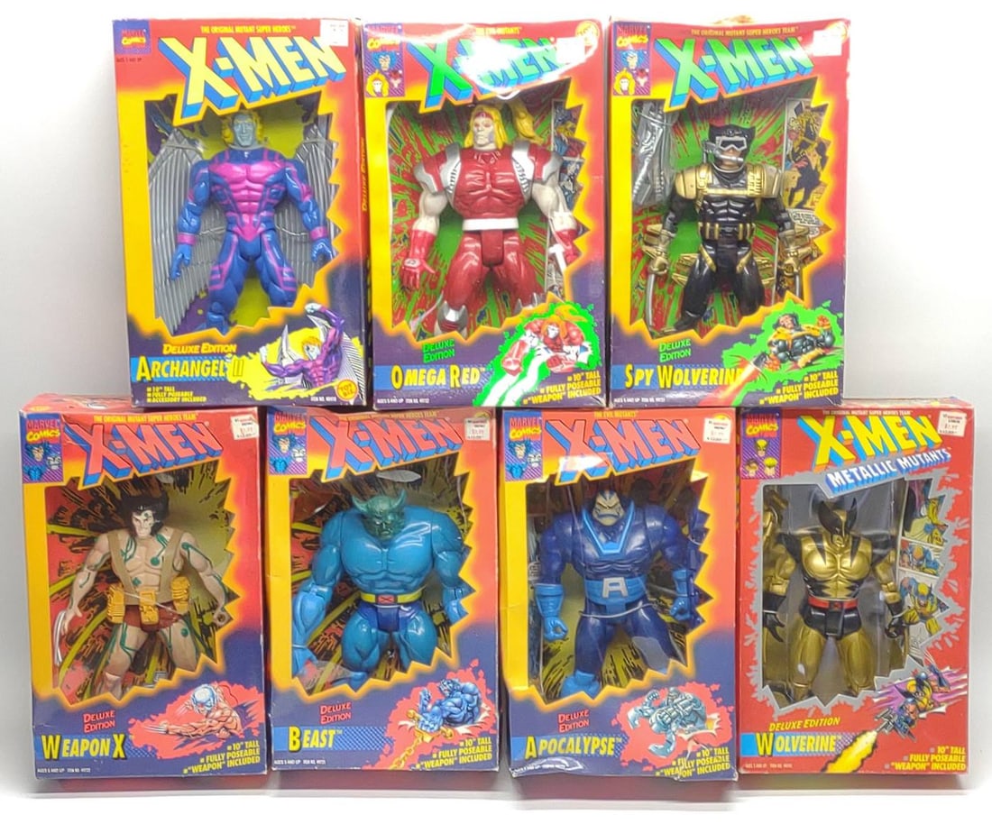 (7) Marvel X-Men Deluxe Ed. Action Figures Sealed (1 of 8)