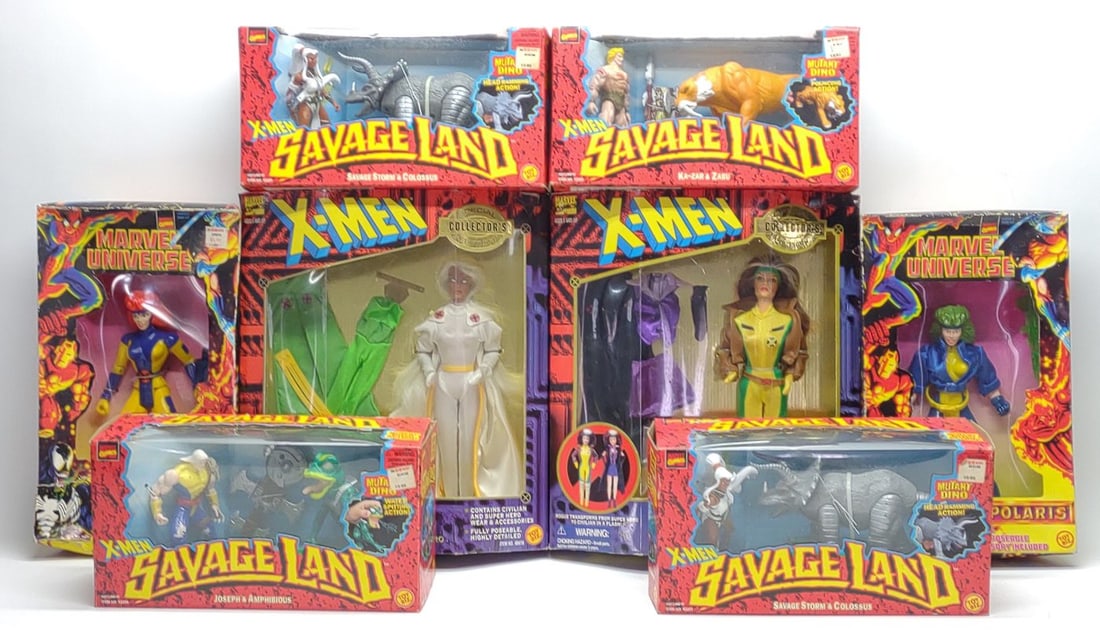 8 1990s Marvel X-Men Toy Biz Action Figures Sealed (1 of 10)