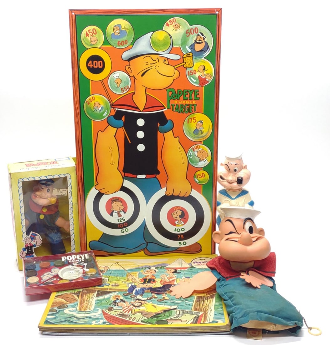 6 Vintage Popeye Toys & Games (1 of 16)