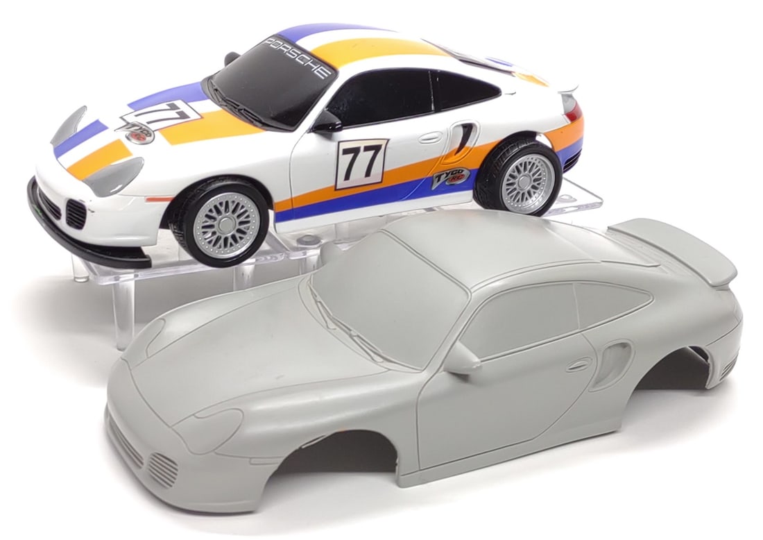 Pre-production Tyco R/C Porche 911 Toy Car & Shell (1 of 7)