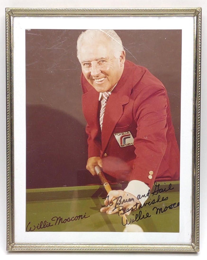 Willie Mosconi Signed Billiards 8x10 Photograph (1 of 5)