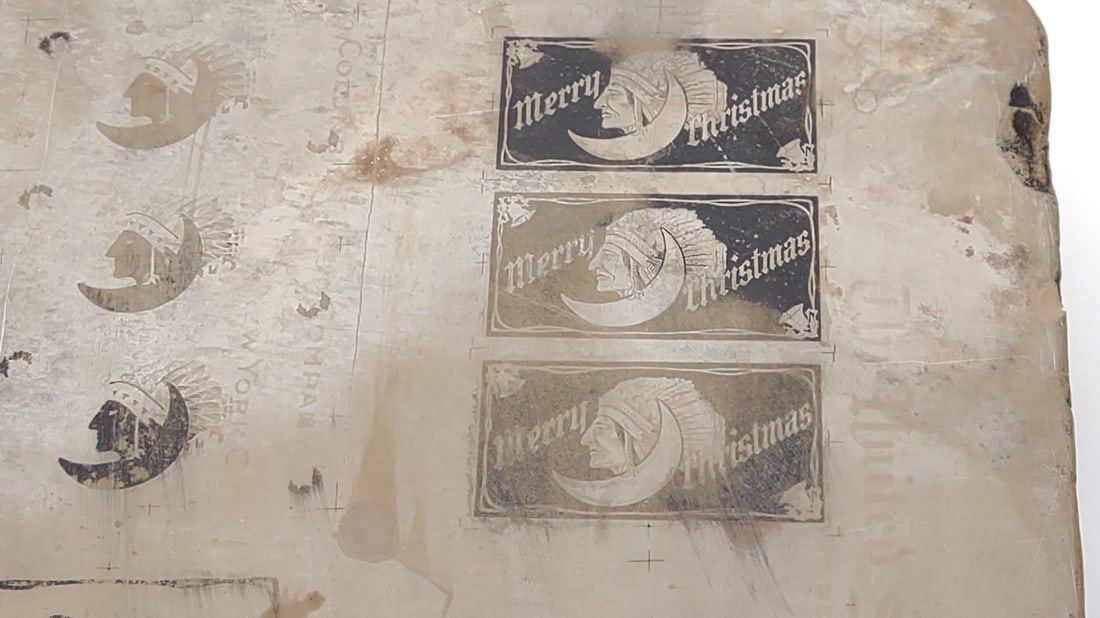 Double Sided Lithograph Stone Printing Block - 11