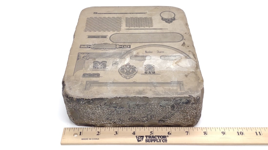 Double Sided Lithograph Stone Printing Block - 3