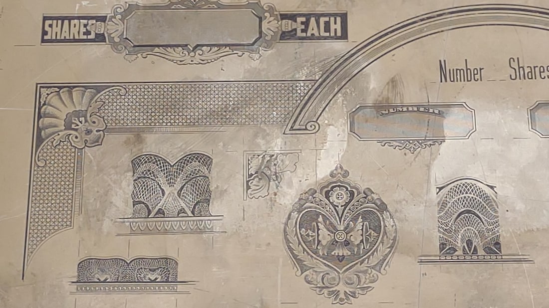 Double Sided Lithograph Stone Printing Block - 8