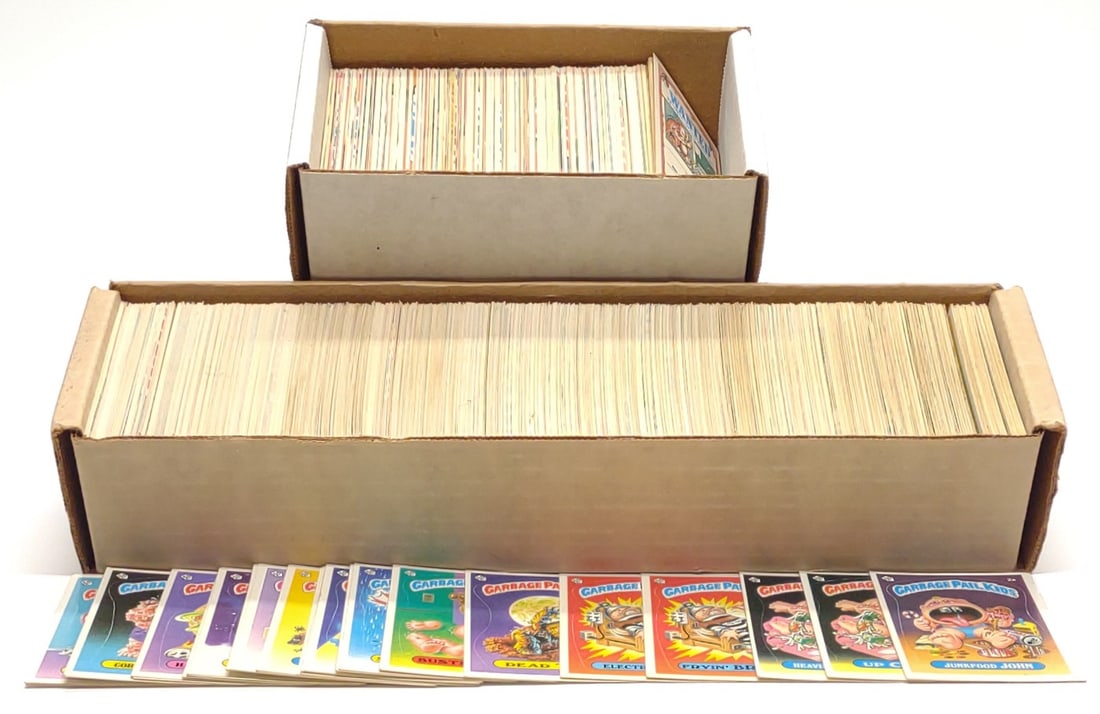 1985-87 Garbage Pail Kids OS1-OS9 Trading Cards: A group of 1985 through 1987 Topps Garbage Pail Kids (GPK) sticker trading cards. Includes mostly complete series 1 through series 9 (OS1 - OS9). Card numbers range from #2 to #377. SHIPPING OPTIONS A
