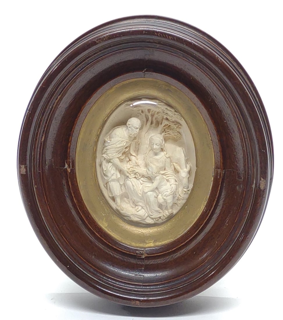 19th C. French Carved Meerschaum Relief Plaque (1 of 8)
