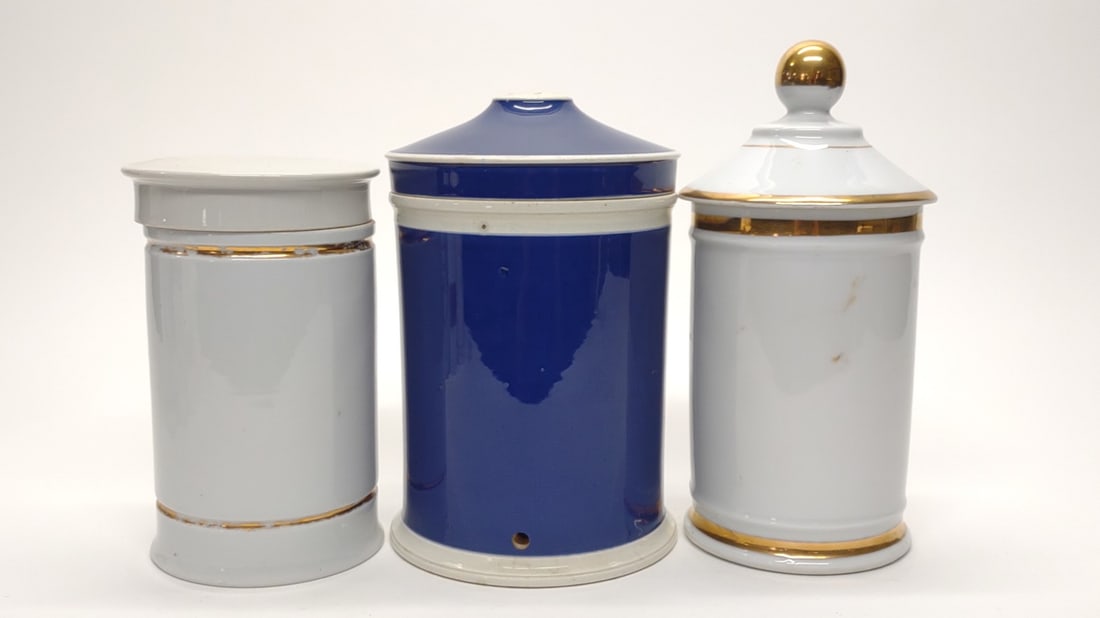 7 Ceramic Apothecary Pharmacy Jars - 5