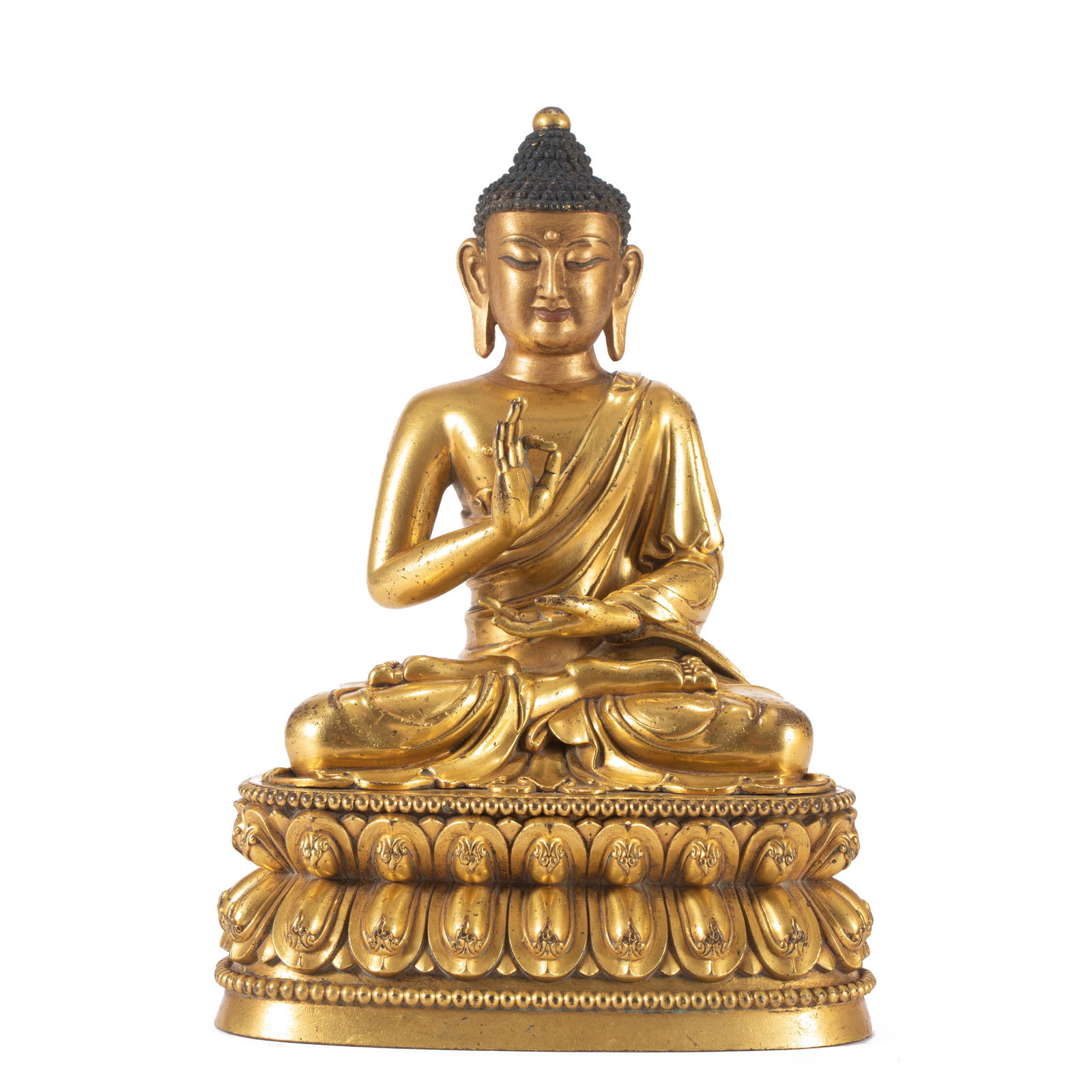 A SINO-TIBETAN SEATED BUDDHA (1 of 9)
