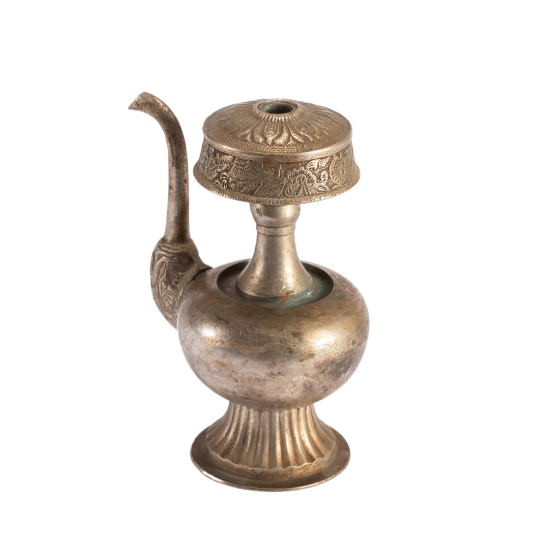 A TIBETAN SILVER INITIATION VASE (1 of 10)