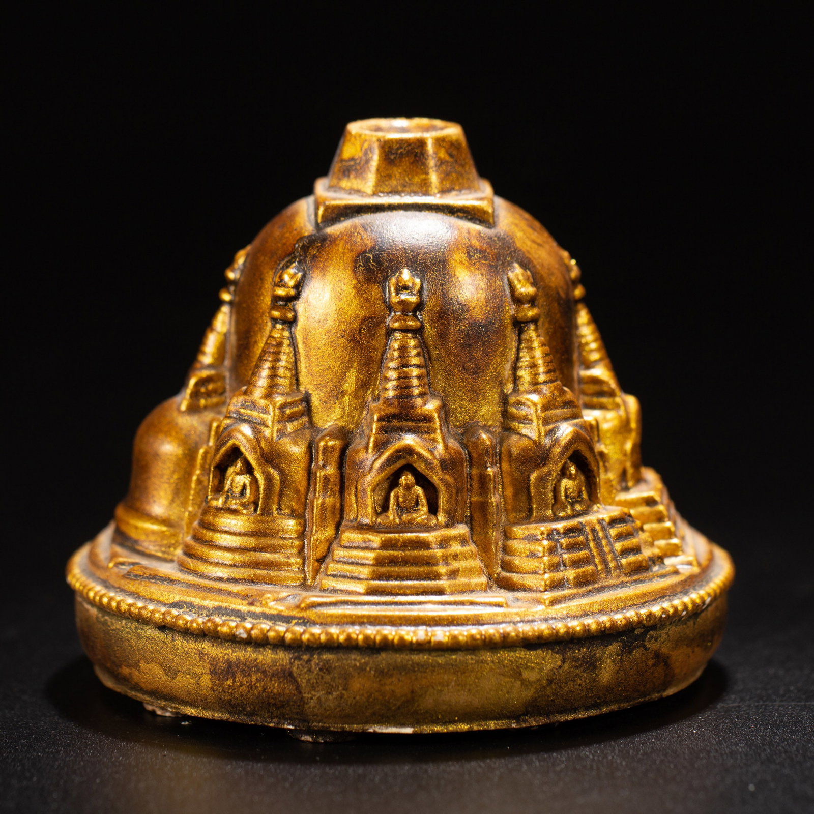 A BRONZE GILT MANDALA (1 of 9)