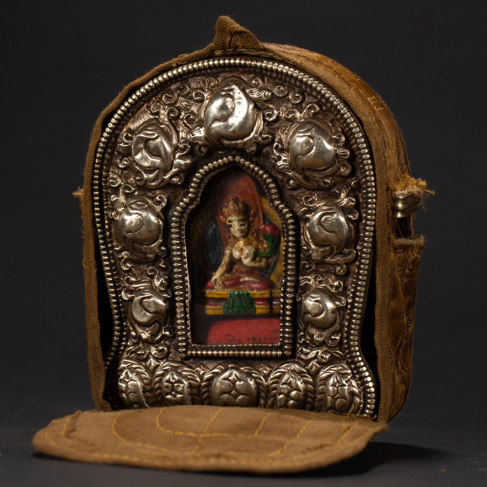 A TIBETAN AMULET BOX WITH WHITE TARA (1 of 7)