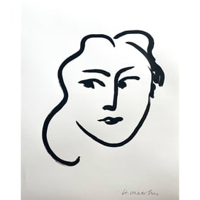 TÊTE DE FEMME SIGNED HENRI MATISSE