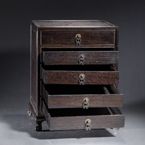 A HARDWOOD HUANGHUALI TREASURE BOX