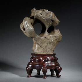 A CHINESE LITERATI ROCK DECORATION