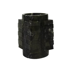 A CARVED JADE CONG