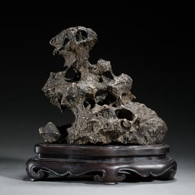 A CHINESE LITERATI ROCK DECORATION