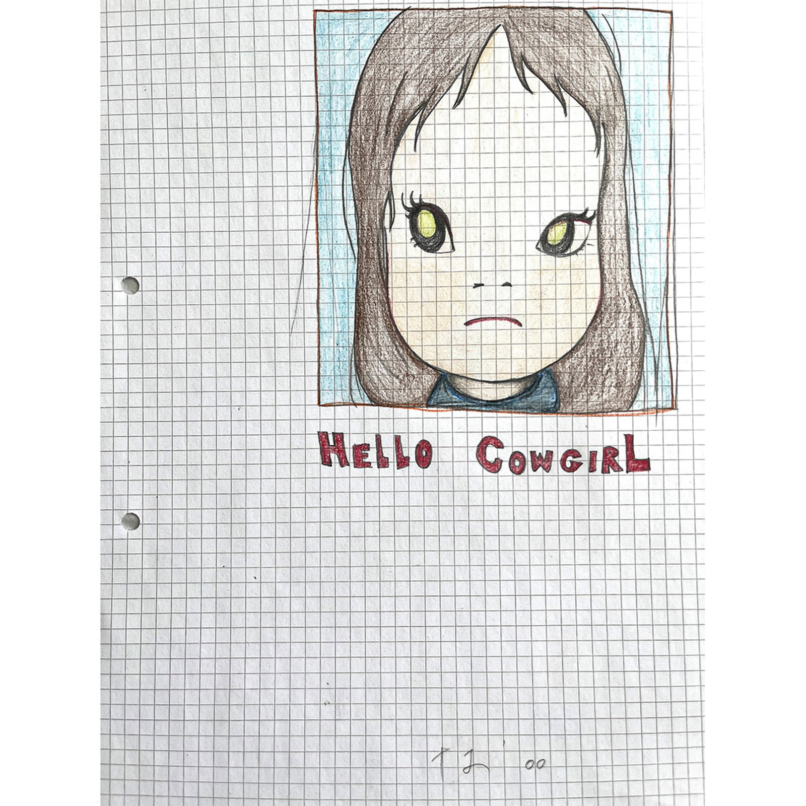 HELLO COWGIRL SIGNED YOSHITOMO NARA (1 of 3)