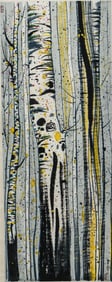 A CHINESE PAINTING OF FOREST SIGNED WU GUANZHONG