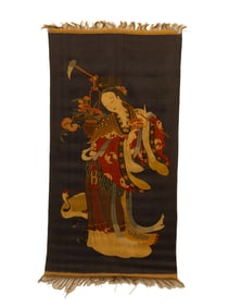 A KESI EMBROIDERED IMMORTAL MAGU HANGING PANEL