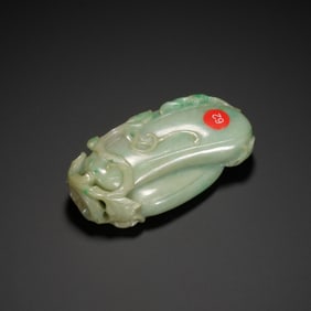 A CARVED JADEITE MELLON