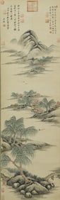 A CHINESE PAINTING OF RIVERBANK SIGNED WANG JIAN